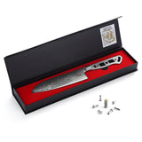 [2025 NEW] AUS-10 Damascus 7-in Santoku Blank [Logo or No Logo]