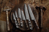 [2025 NEW] AUS-10 Damascus 3-Piece Chef Knife Blank Set, Falcon Series  [No Logo]