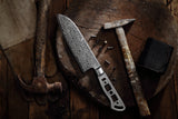 [2025 NEW] AUS-10 Damascus 7-in Santoku Blank [Logo or No Logo]