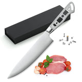 [2022 NEW] AUS-10 3 Layers Forged 8-in Gyuto Chef Knife & 5-in small Santoku Knife Blank Set + Honing Steel [NO LOGO]