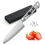 [2022 NEW] AUS-10 3 Layers Forged 8-in Gyuto Chef Knife & 5-in small Santoku Knife Blank Set + Honing Steel [NO LOGO]