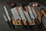 AUS-10 Damascus 8.25-in Ultra-wide 55mm blade Gyuto Chef Knife