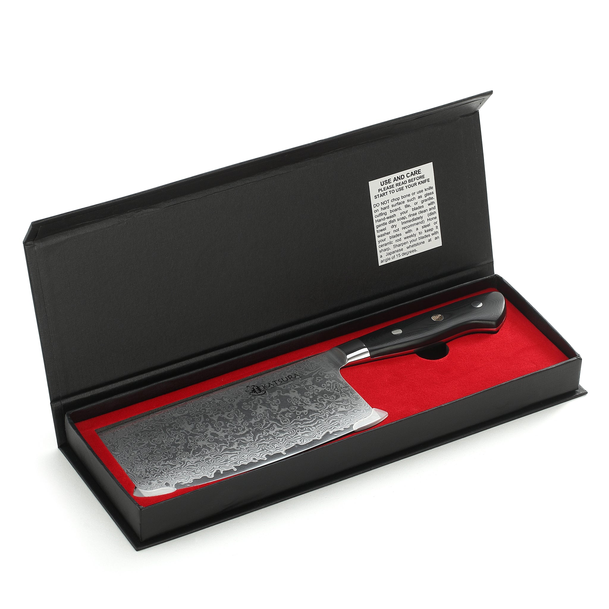 AUS-10 Damascus 6.5-in Chinese Cleaver – KATSURA Cutlery