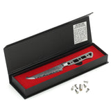 AUS-10 Damascus 4.5-in Steak Knife Blank [No Logo] - KATSURA Cutlery