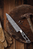 AUS-10 Damascus 8-in Gyuto Chef Knife Blank [Logo or No Logo] - KATSURA Cutlery