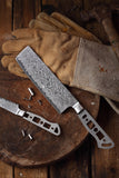 AUS-10 Damascus 7-in Nakiri Blank [Logo or No Logo] - KATSURA Cutlery