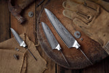 AUS-10 Damascus 3.5-in Paring Knife Hidden Tang Blank [No Logo] - KATSURA Cutlery