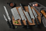 AUS-10 Damascus 5-in Small Santoku - KATSURA Cutlery