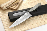 VG-10 Damascus 7.5-in Chef Knife Blank [Logo or No Logo] - KATSURA Cutlery