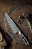 [NEW] AUS-10 Damascus 8.25-in Gyuto Chef Knife Blank, Ultra Wide Blade 55mm [No Logo]